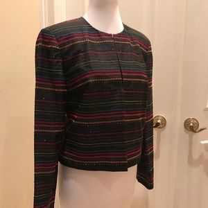 Vintage NWT Silk and beaded Maggie London dress jacket